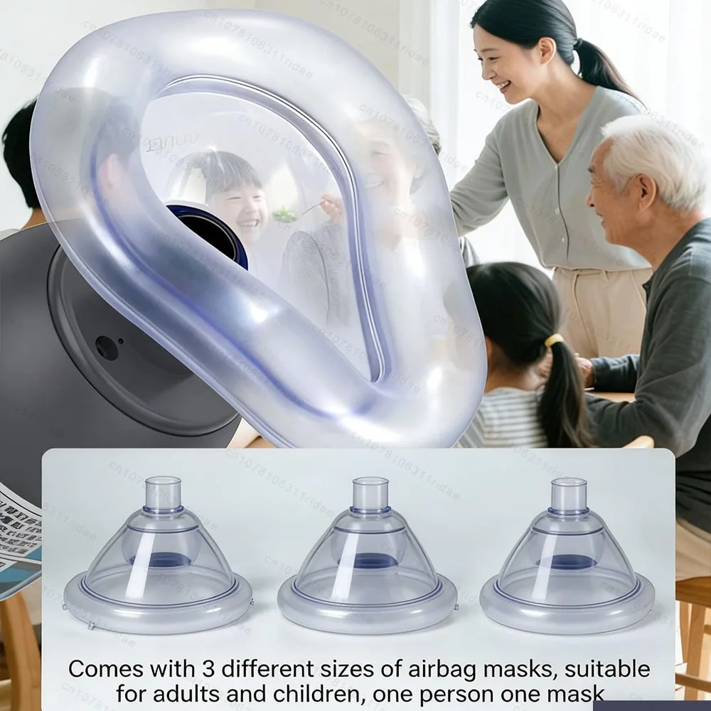 Anti Choking Auto Heimlich First Aid Choking Rescue Device with S&M&L Mask for Adults Kids Rescue Life Saving Suction Emergency view 6
