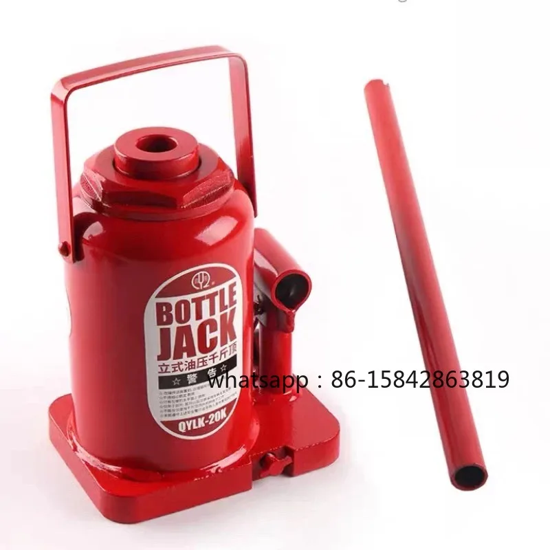 HomeVibe Living 20T Hollow Hydraulic Jack, Universal Steel Puller for Excavator, Automobile & Machinery Maintenance