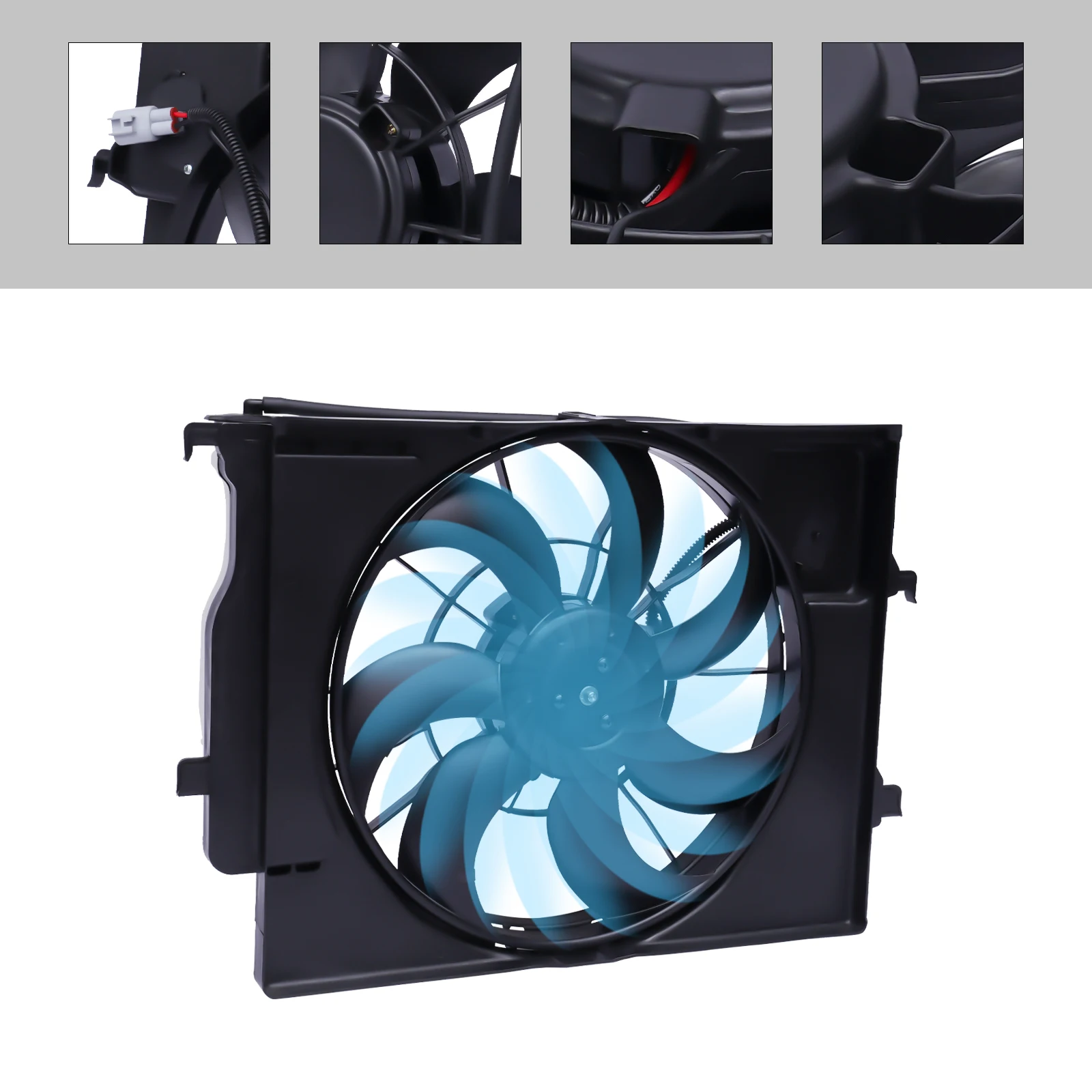 

Radiator Cooling Fan Assembly 25380H9050 for 18-20 Accent 18-20 Rio Sedan 25380H9050