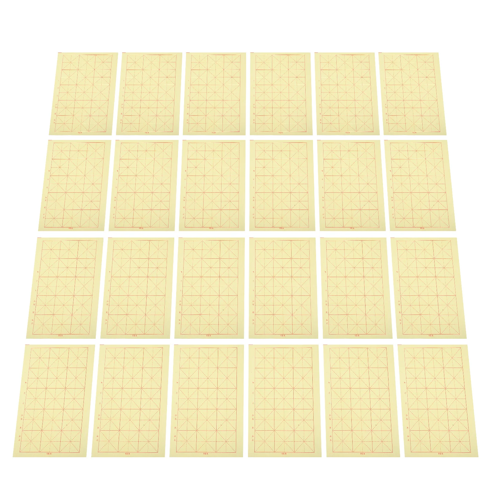 200 fogli di riso Xuan di carta per esercitazioni di caratteri cinesi con layout a griglia per imparare la calligrafia a casa o le impostazioni dell'aula
