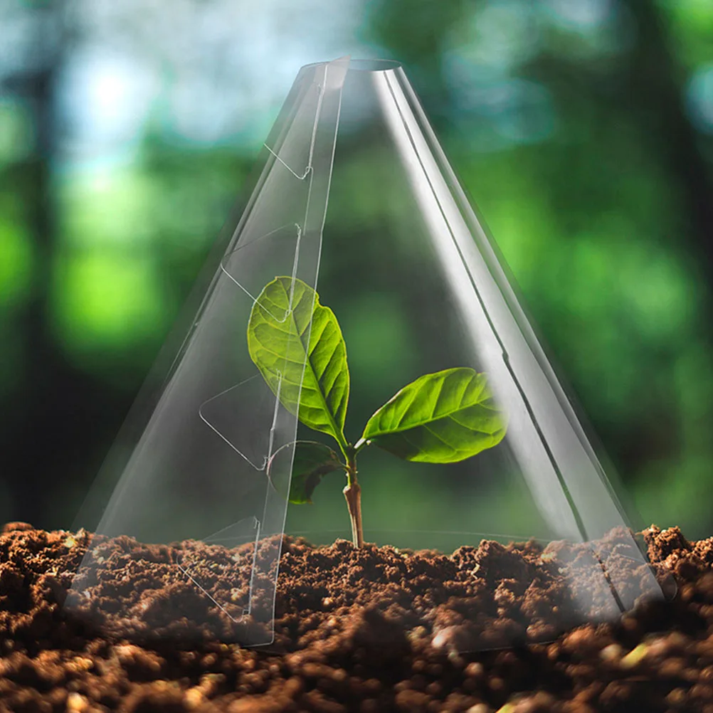 

10Pcs Plant Frost Protection Covers Transparent Garden Plant Covers Freeze Protection for Outdoor Plants