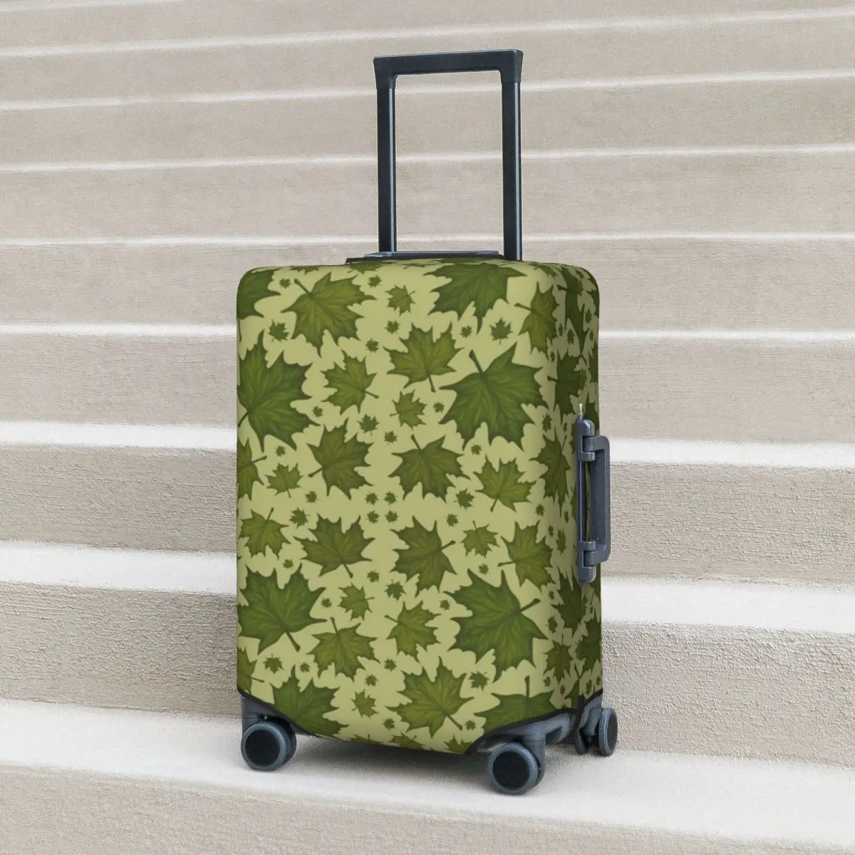 Maple Leaves Suitcase Cover Autumn Plant Nature Travel Protector Flight Useful Luggage Supplies