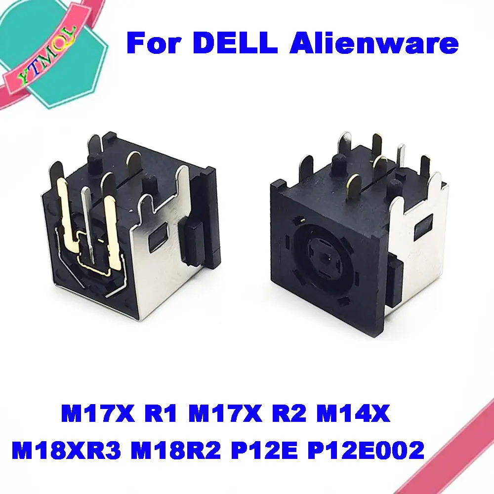 1-10Pcs Portatil Dc Power Jack Cabo Conector Para For Dell  Alienware M17X R1 M17X R2 M14X M18XR3 M18R2 P12E P12E002