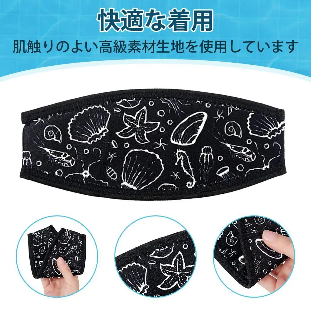 Soft Neoprene Mask Slap Strap Cover Headband Replacement for Diving Masks Snorkel Mask for Swimming and Snorkeling