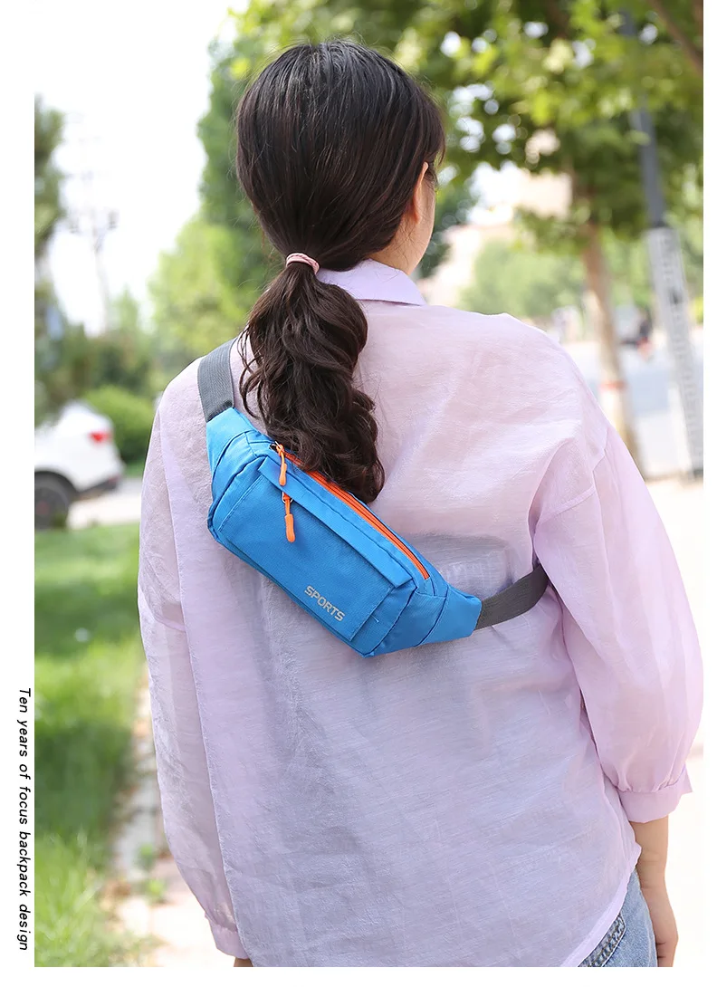 Känguru Bum Hip Fanny Taille Tasche Pack Für Männer Frauen Wasserdichte Männliche Gürtel Tasche Bauch Banane Damen Beutel Mobile Lauf Brieftasche – Detail 12