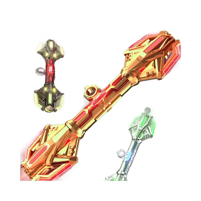 OSDUE Spada laser per bambini Sciabola illuminata ricaricabile a 7 colori con cavo di ricarica FX Sound Type C Spade luminose espandibili