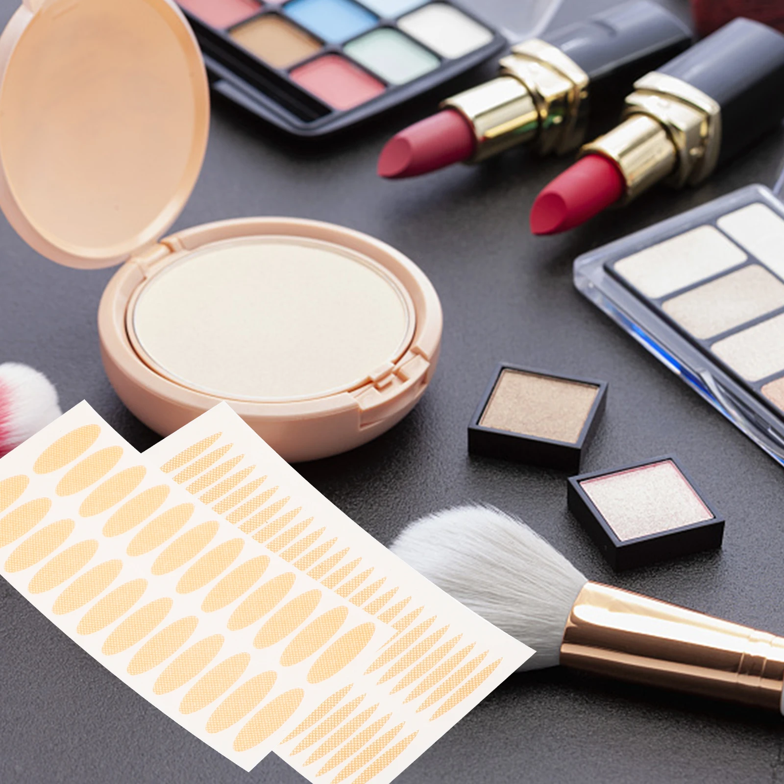 80 Stück doppeltes Augenlidband für Ogen mit Kapuze, spurlos, selbstklebende Augenlidstreifen, einfach zu bedienen, bequeme Augenheber-Make-up-Werkzeuge