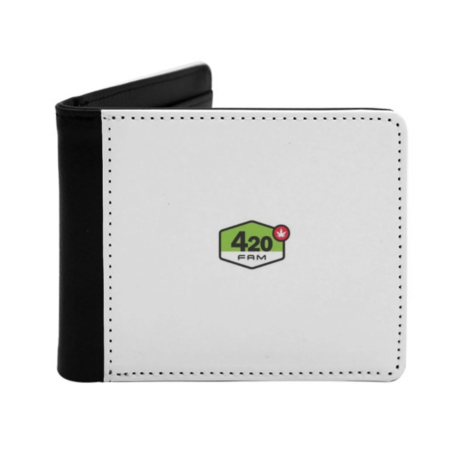 

Chillinit 420 Fam Logo S White Short Men's Wallet Multifunction Purse Male Pu Leather Wallet Chillinit Rap 420 Weed Grime Green