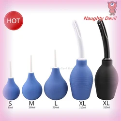 Enema Rectal Shower Cleaning System Silicone Gel Blue Ball for Anal Anus Colon Enema Anal Cleaning Anal Plug Sex Toy 18+ sexshop