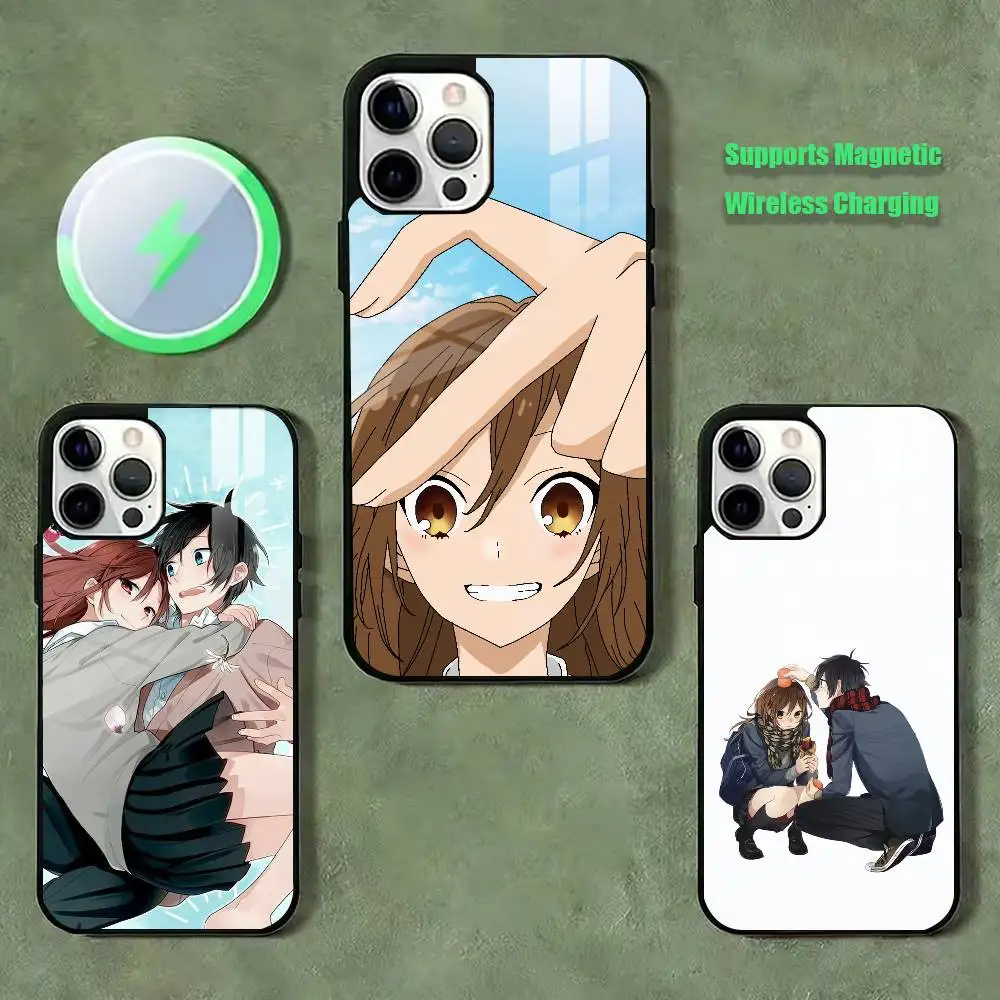 

Horimiya Izumi Miyamura Phone Case For iPhone17,16,15,14,13,12,11 Plus,Pro Supports Magnetic Wireless Charging