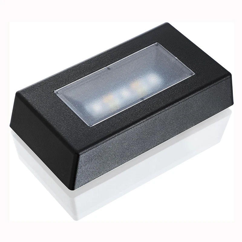 Black Rectangle Shape LED Light Base Crystal jewelry Souvenir display stand Holder Bar Shope Desktop