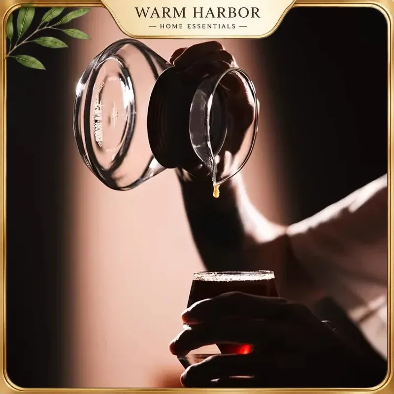 Mhw-3bomber Aroma Coffee Server Enhanced Aroma Glass Carafe Pour Over Drip Coffee Pot Barista Home Brewing Accessories Gift - view 6
