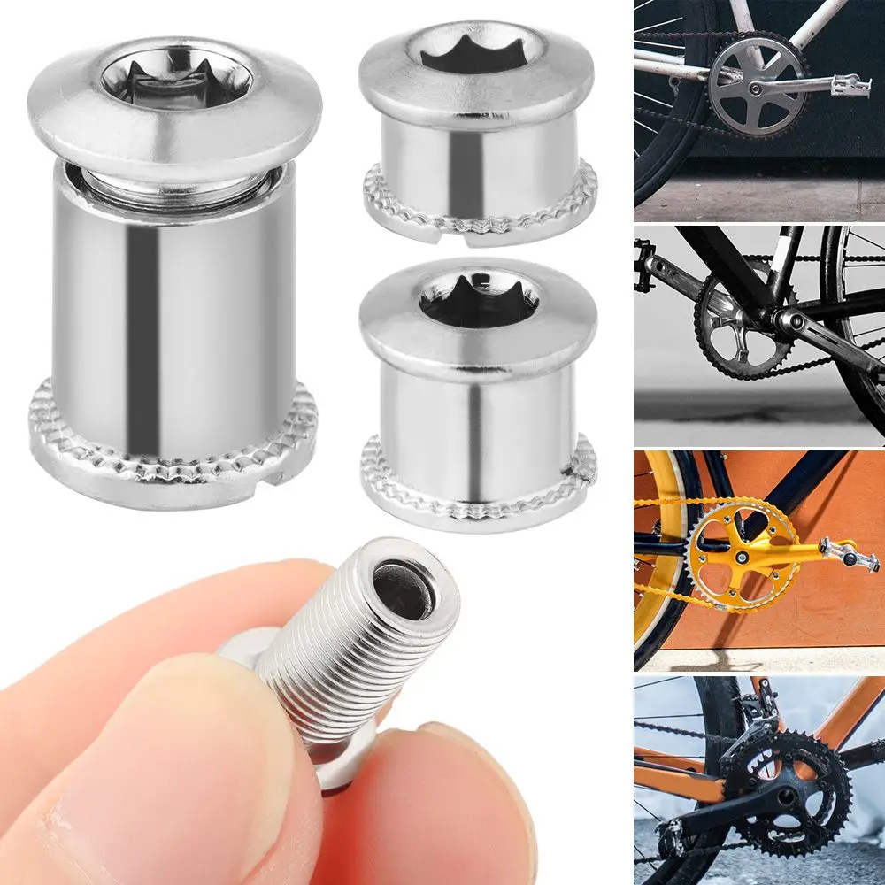 

5 Pair Steel Crank Bike Tool For Chainwheel Brake Crankset Bolt Bicycle Track Bike Chainring Bolts