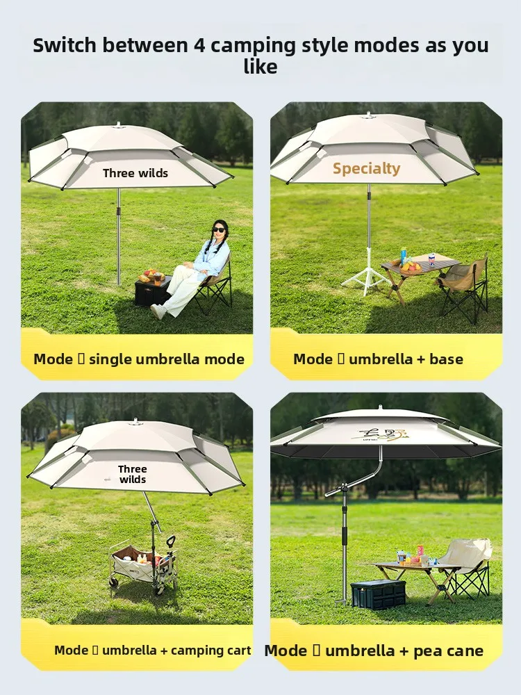 Instant Fold Black Coated Mobile Sun Shade Canopy UV Block Tent for Camping Car Outdoor Use