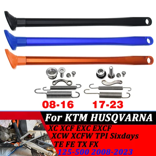 Soporte lateral de estacionamiento CNC para motocicleta con Kit de resorte para KTM 125-530 XC XCW XCF XCFW EXC EXCF Husaberg Husqvarna GasGas