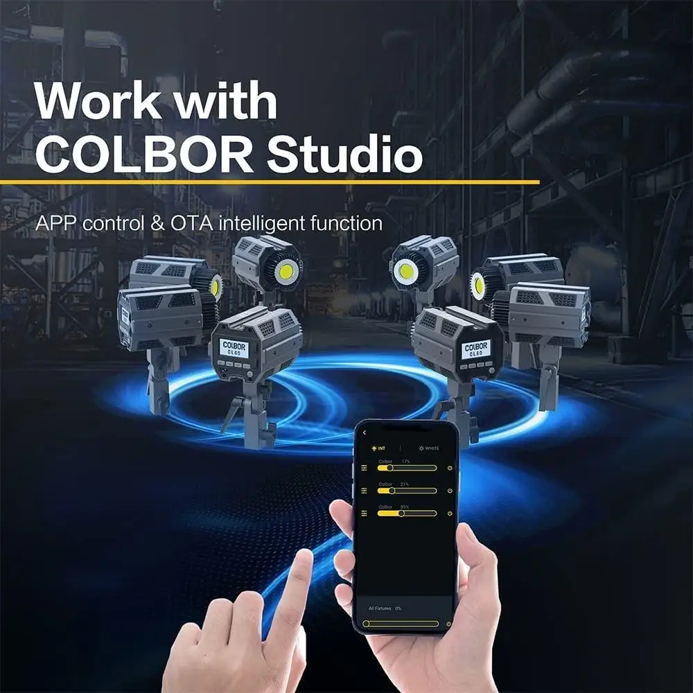 【DO BRASIL】COLBOR CL60 65W COB Light Bi-color Bowens Mount Portable Video Light Studio Light For Filmmakers Photos Shooting