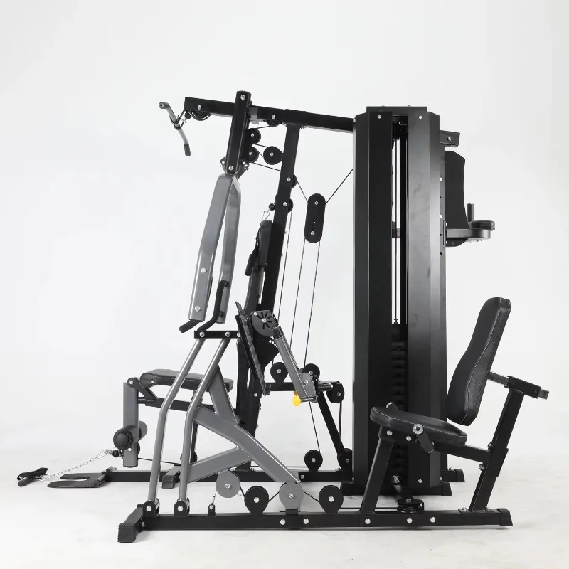 

Three-Person Multi-Functional Metal Gym Equipment Home Use Comprehensive Strength Training Station 80kg Weight Stack Arm
