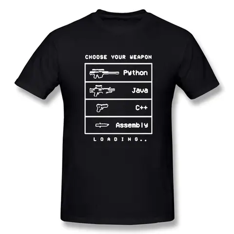 Funny Computer C Language Java Programmer T-Shirt Men's Short Sleeve Casual Wear Comfortable Fit Fashionable Geometric Pattern