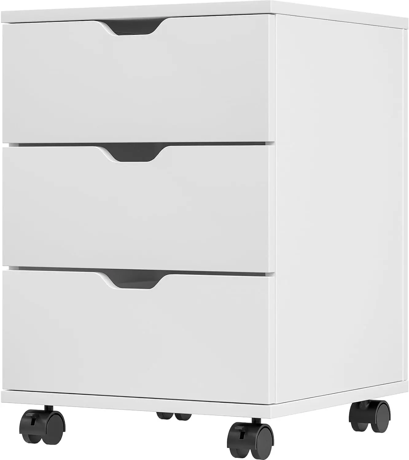 

Деревянный шкаф для документов с 3 ящиками на колесах для домашнего офиса, по индивидуальному заказу