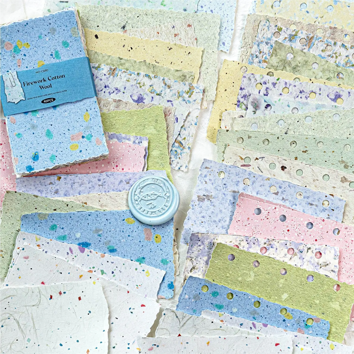 40pcs/1lot Kawaii Scrapbook Stickers Tearing edges between papers Junk Journal Gold Planner Stationery Planner Decorative