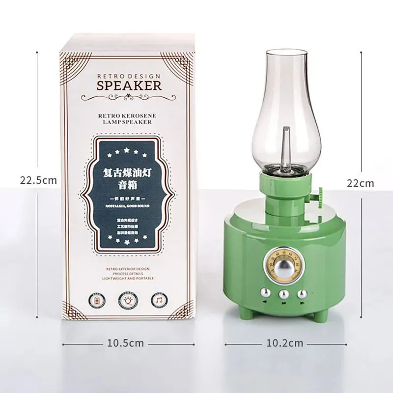 Imagem -05 - Bluetooth 5.0 Retro Rádio fm Speaker Vintage Atmosfera Luz Chocante Bass Sound Box Leitor de Música Suporte tf Card Usb Aux Casa