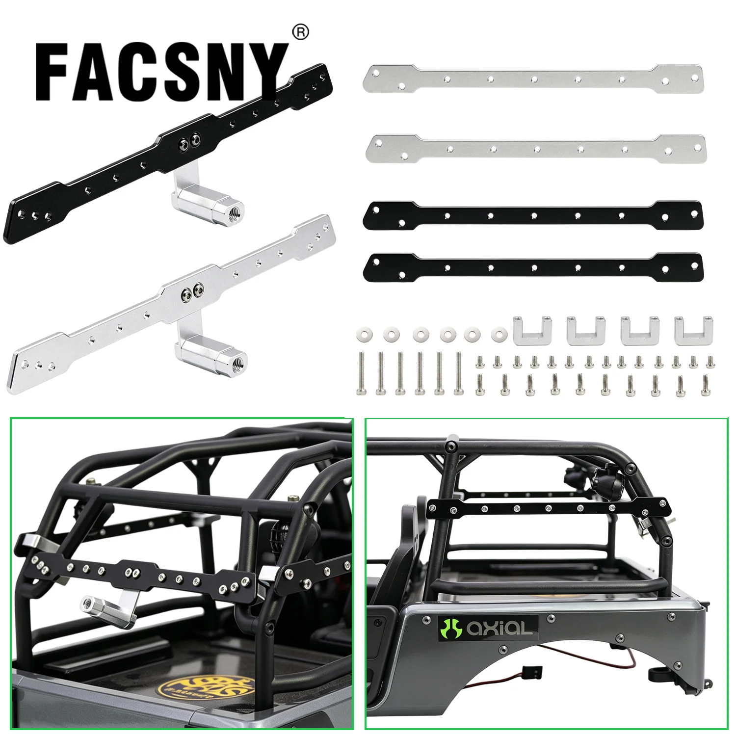 Support de roue de secours en aluminium 1/10, support de montage latéral arrière fixe, décoration pour Axial SCX10 III Jeep CJ-7 1/10 RC Crawler