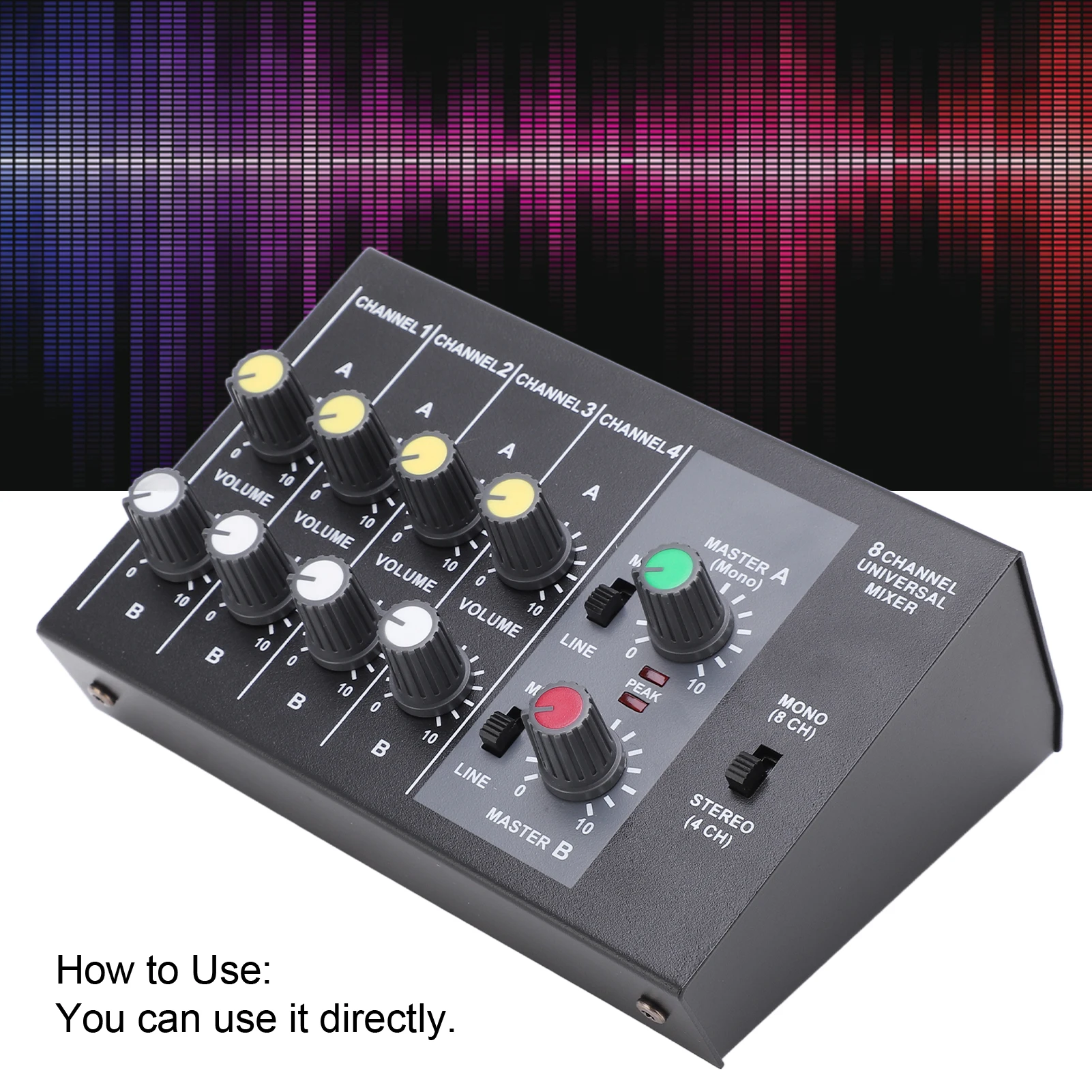 

Audio Mixer 8 Channel Input Mono Stereo Sound Mixing Console Low Noise Audio Mixer Audio Mixing Console Mono Mixer Sound Mixer