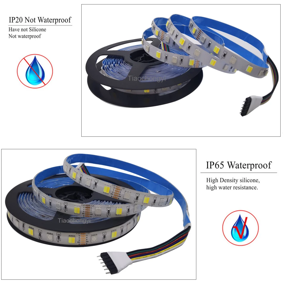 5M 5050 Rgbcct 2 In 1 Led Strip Licht DC12V DC24V 60Leds/M Rgb Ww Cw 2700K - 6500K Strip Licht Rgbw Rgbww Rgbcw Licht Tape