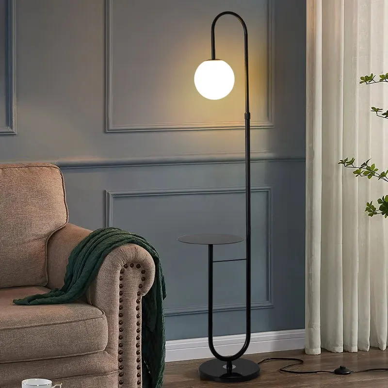 Imagem -05 - Nordic Led Floor Lamp para Home Decor Ouro Preto Mesa Redonda Lâmpada em pé Sala de Estar Sofá Luzes de Mármore Mesa de Chá