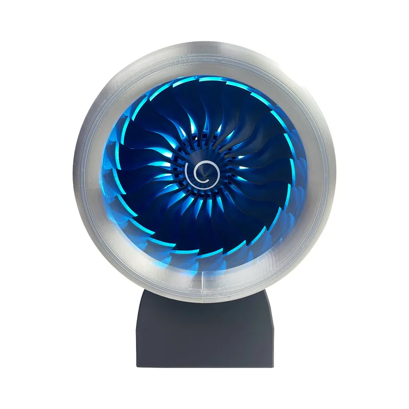 Air China C919 Turbofan-Motormodell, elektrisch angetrieben, mit drehenden Klingen und Ton, individuelles Desktop-Geschenk für die Luftfahrt