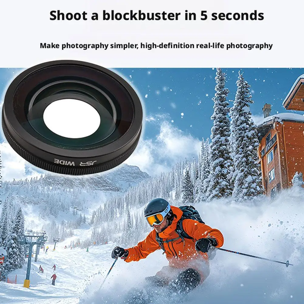 

﻿ Wide-Angle Lens Filter for dji Action 6 185 Degree Anti Scratch Wide Angle Lens Filter Camera Shooting Accessories for dj U7G0