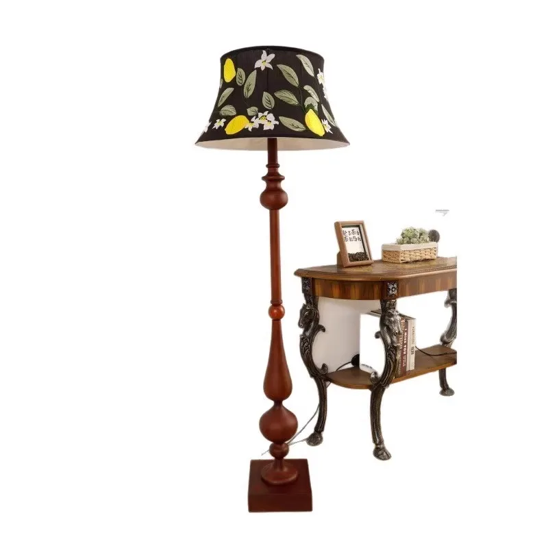 Vintage Floor Lamp, New South Asian French Style, Living Room and Bedroom, American Retro High-end Standing Desk Lamp