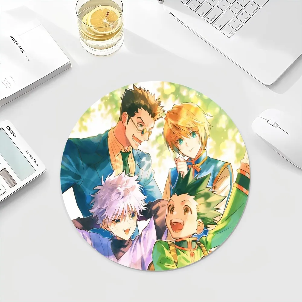 Hunter X Hunter Mousepad INS Tide Round Keyboard Mat Table Mat Students Cabinet Gamer Desktop Mousepad Cup Mats Deskpad Home