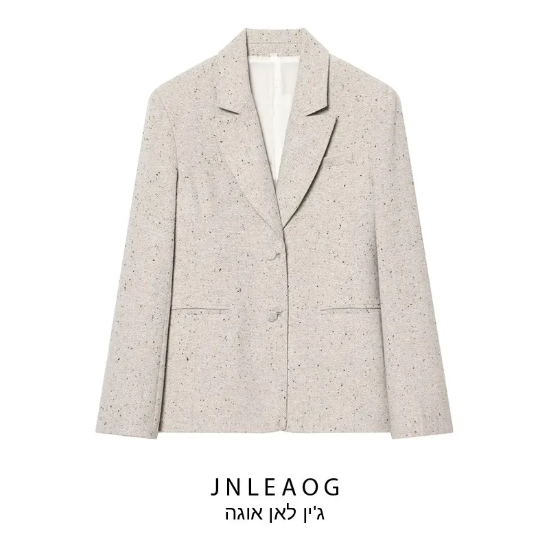 

Fashionable Slim Fit Women's Suit Jacket Autumn New Style Versatile Design Business Casual Long Sleeve Polyester Coat