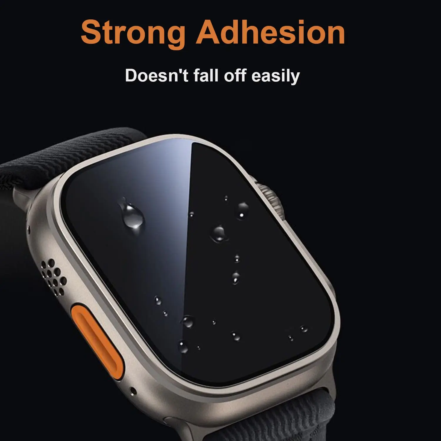 Protector de pantalla de vidrio templado para Apple Watch Ultra 49mm, kit de herramientas de Alineación automática antiarañazos para iWatch,