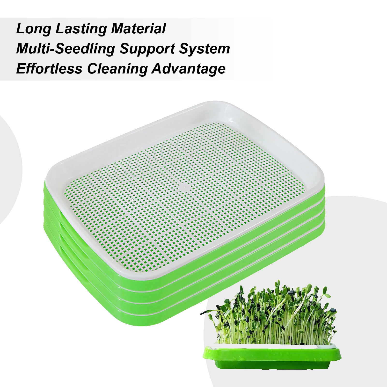 

Plant Drainage Tray Reusable Planting Trays Multi-Layer Sprout Vegetable Planting Tool For Professional Indoor Watering Breeding