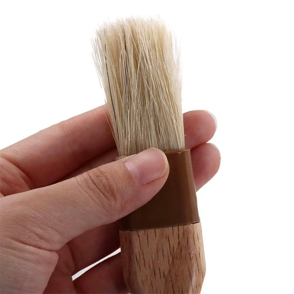 Kitchen Brush Barbecue Oil Brush Round Handle Bristle Brushes Flat Pastry Baking Brush Kitchen Cooking Brush