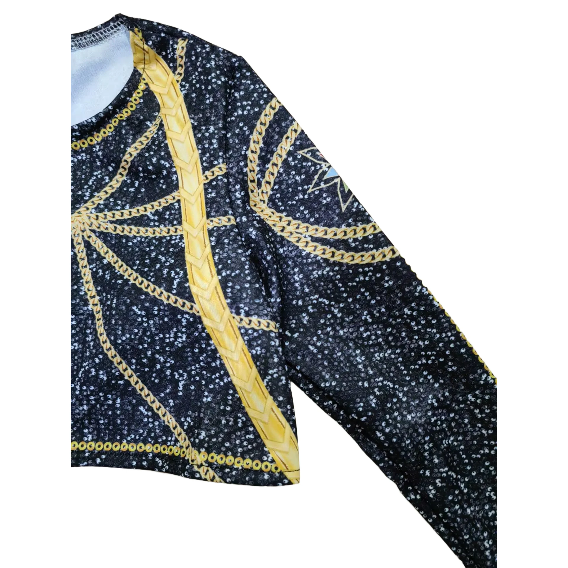 أطفال K-Pop رومي ميرا زوي شيطان الصيادين تأثيري حلي ثلاثية الأبعاد مطبوعة هنتركس الذهبي لعب الأدوار الملابس للفتيات كرنفال الهالوين #6