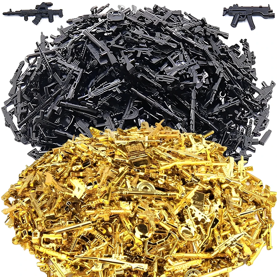 50/100 Uds armas de fuego en miniatura adorno de escritorio mundo Rifle militar pistola simulación miniatura modelo casa de muñecas artesanías decorativas
