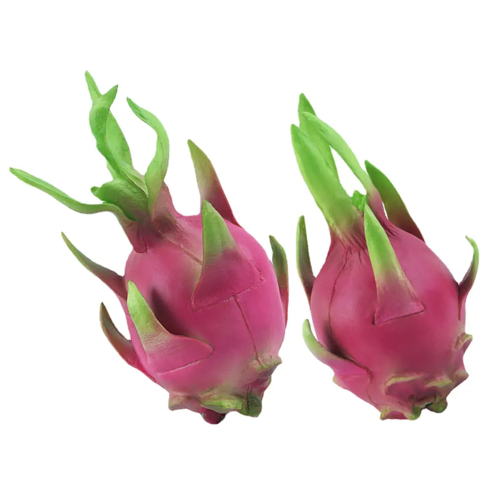 

2Pcs Realistic Pitaya Artificial Fruit Lifelike Simulation Pitaya Photography Props Home Decor Store Display Simulation Fruit