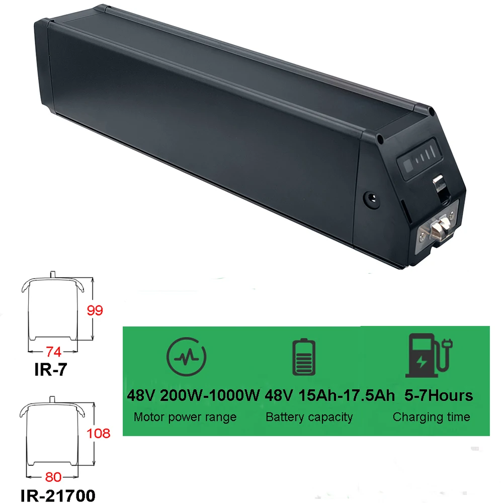 

Reention Rhino Ebike Battery 48V 15Ah 16Ah 17.5Ah for Ride1Up 700 Cafe Cruiser Varun Ballistic KBO Ranger Electric Cargo Bike