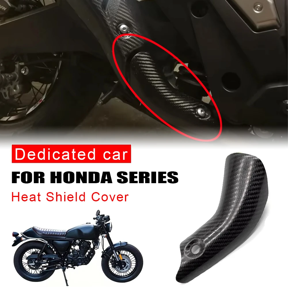 

Exhaust System Middle Carbon Fiber Connection Pipe Heat Shield Cover Guard Anti-Scald Shield for Honda X-ADV Adv750 Motorcycle