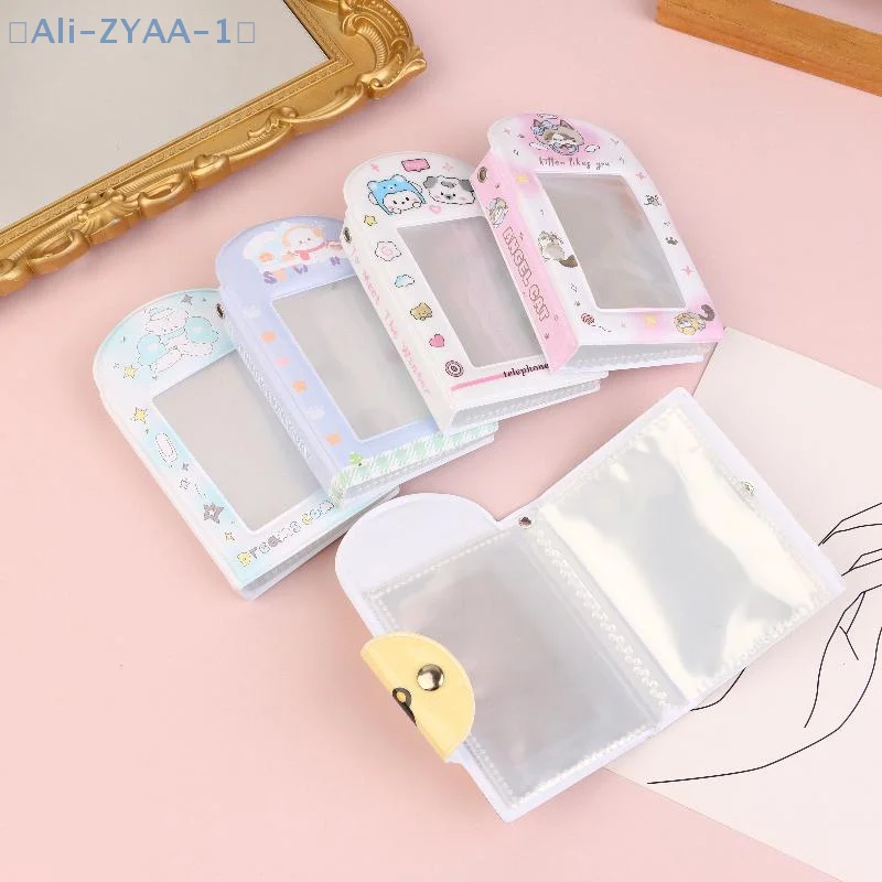 【ZYAA-1】 1 Stück 28 Kartensteckplätze Fotokartenbinder 3 Zoll Kpop Fotokarte Fotoalbum Postkarte Fotokartenhalter Cardalbum