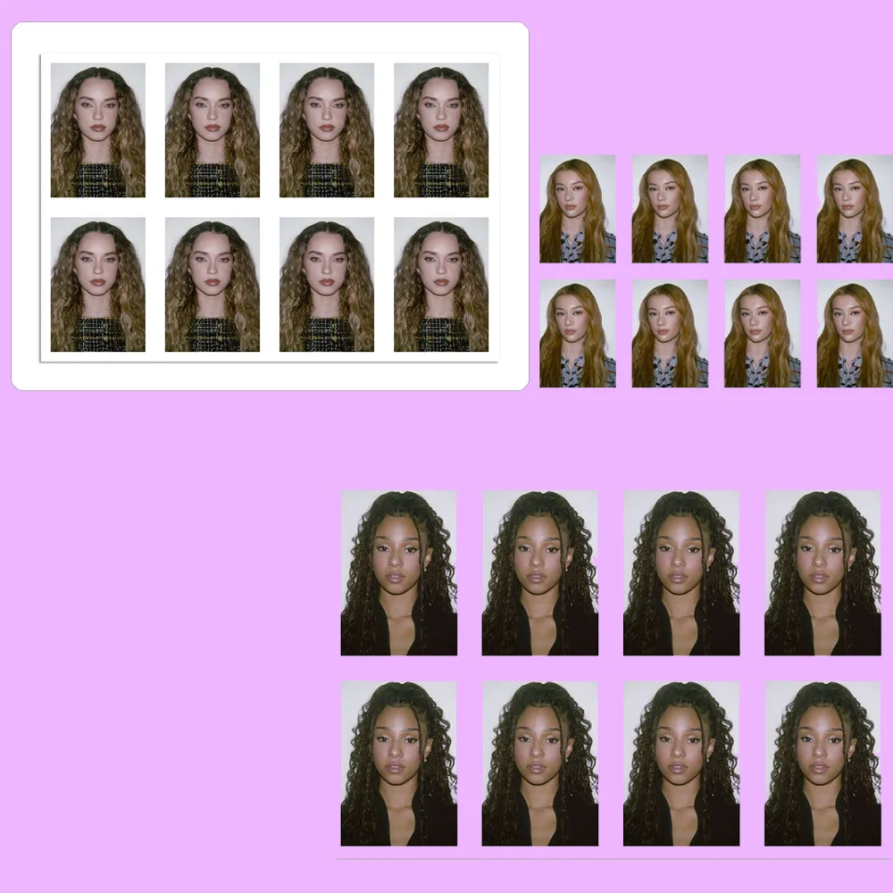 

KPOP KATSEYE RC Paper One-inch ID Photo High Quality INS Style HD Printing White Background Photo Yoonchae Sophia Daniela Gifts