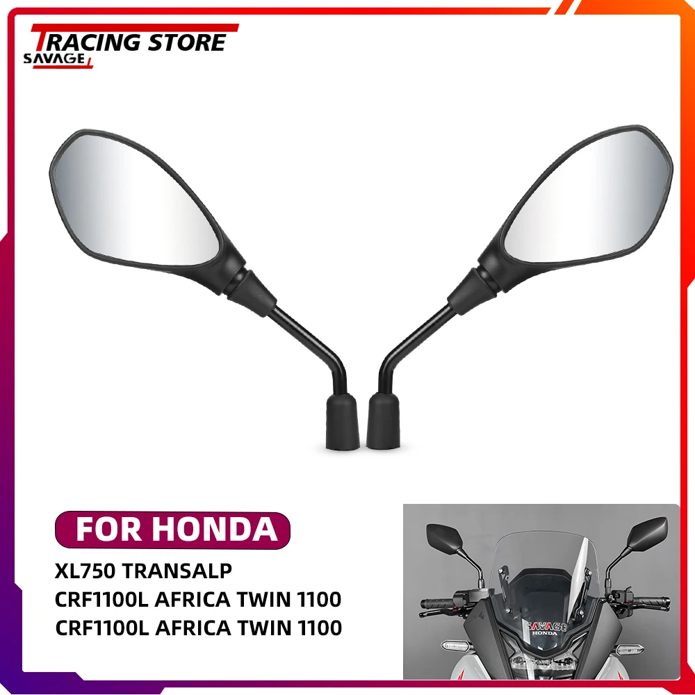 

2024 M10 10MM Motorcycle Adjustable Rear View Rearview Side Mirrors For XL 750 CRF 1100L Africa Twin 1100 Adventure Accessories