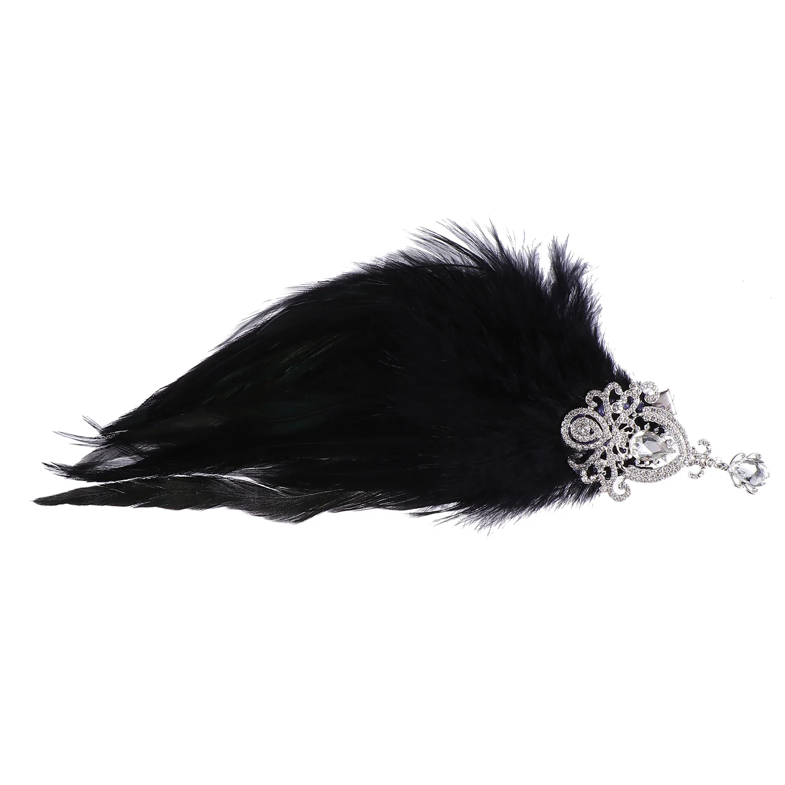 

Headb Rhinestone Crystals Elastic B Flapper Dress Party Headdress Festival Stage Performance Nightclub Headwear Retro