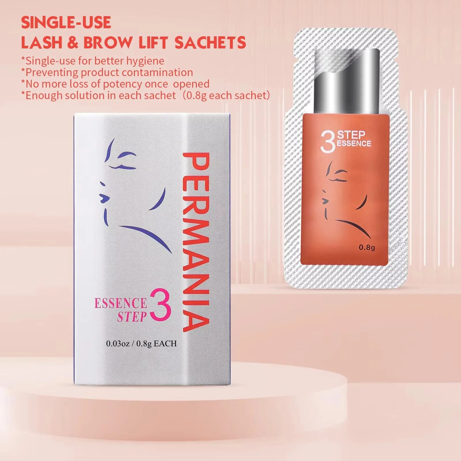 PERMANIA Korea 10 Teile/los 5-8 Minuten Lash Lift Wimpern Dauerwelle Kit Beutel Nummer # 1 # 2 # 3-Setting Lotion Curling Perma Makeup Tool – Detail 7
