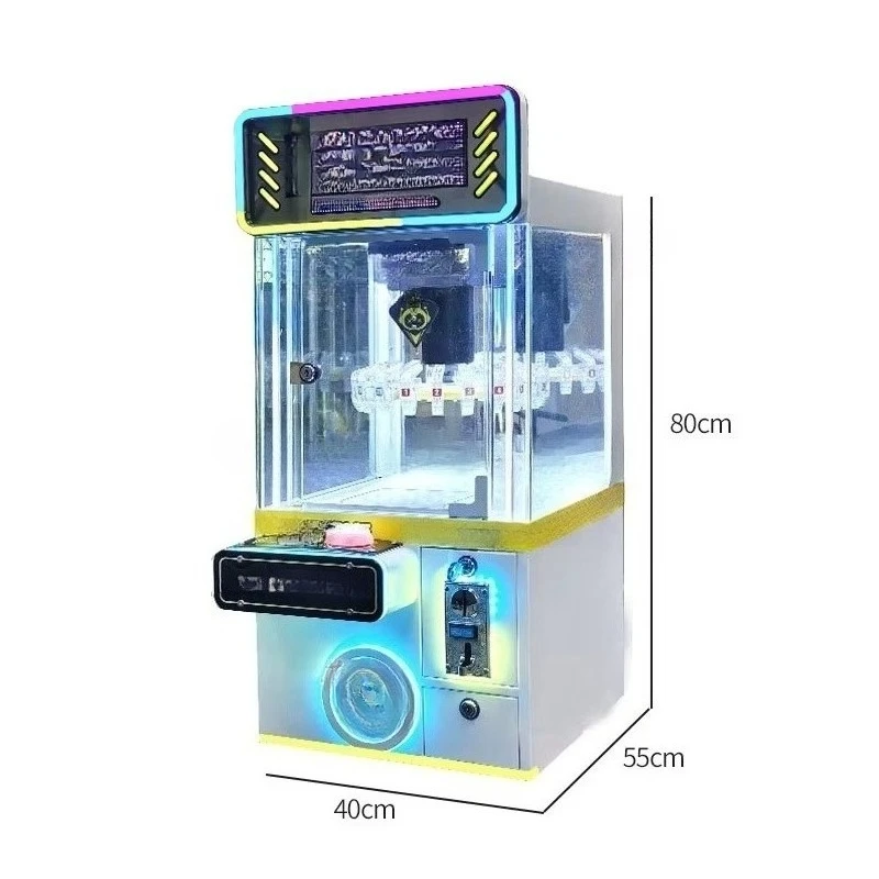 Hot-selling mini doll grabbing machine metal iron English operation energy saving perfect fun game
