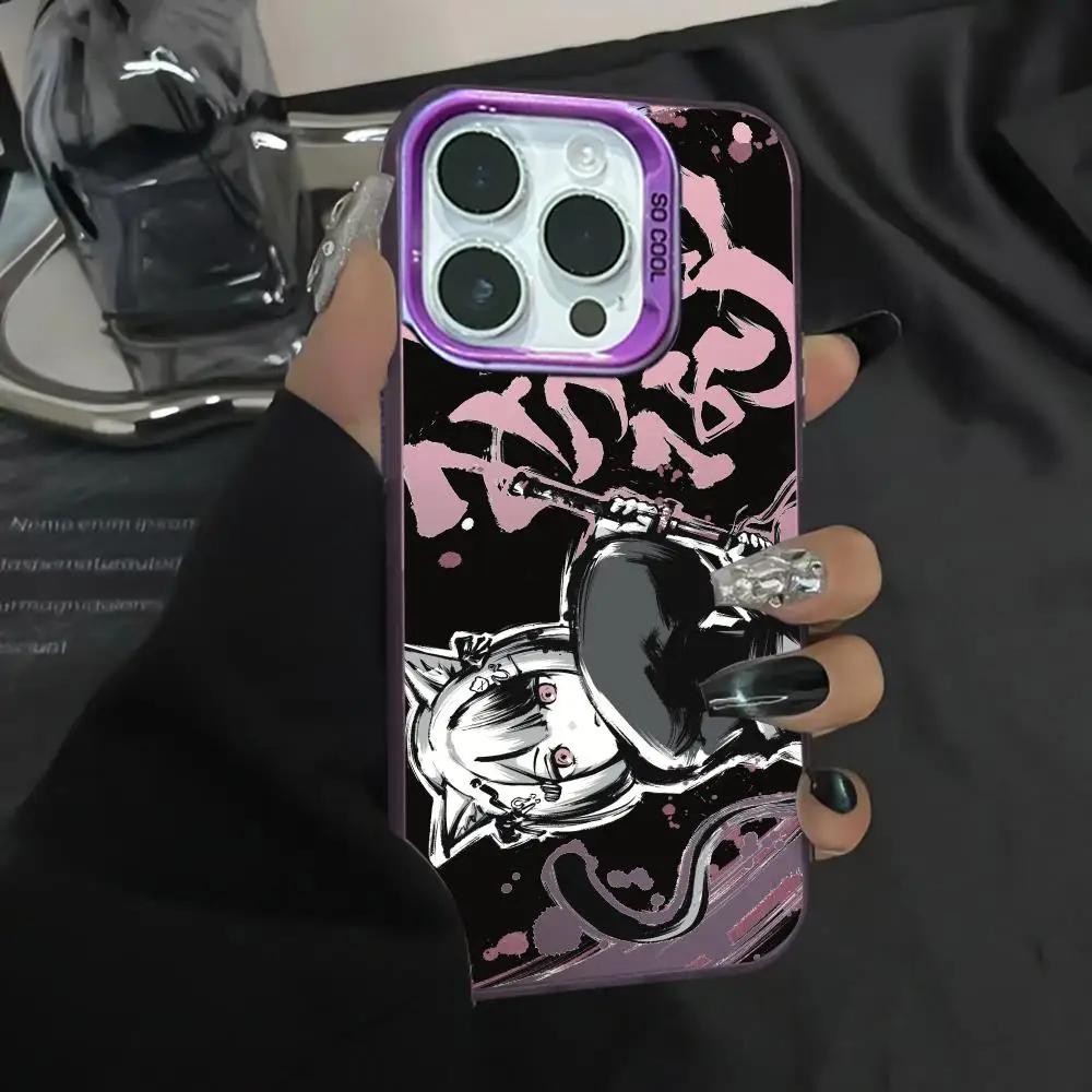 

Anime Girl Design Mobile Phone Case anti-fingerprint Phonecase for iPhone 16 15 14 13 12 11 Pro/Max/Plus shock-proof rear cover