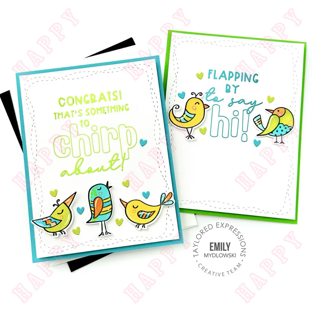 Doodle Bird Digs New Arrival Metal Cutting Dies Clear Stamps for DIY Scrapbook Photo Album Handmade Paper Card Decoration Craft